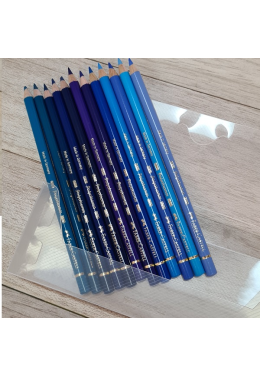 Kit Tons de Azul Polychromos C/12 Faber